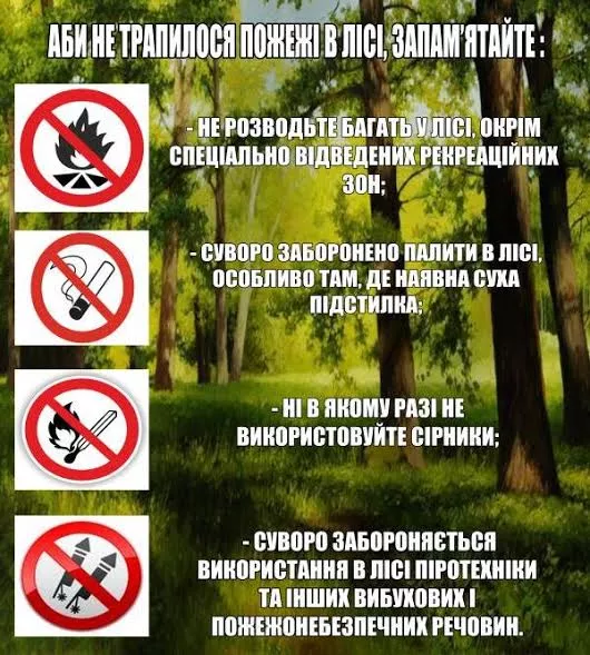 Рятувальники звертають увагу громадян на дотриманні правил пожежної безпеки під час відпочинку на природі 2