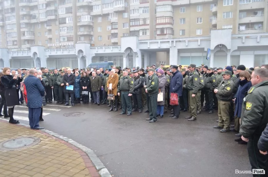 Сотня працівників лісової галузі вийшли на мітинг у Луцьку 1