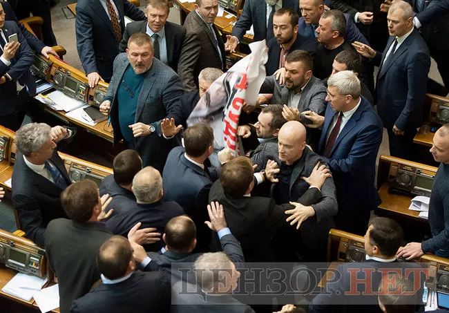 У ВРУ Гузь побився з Шуфричем через зірваний плакат 7