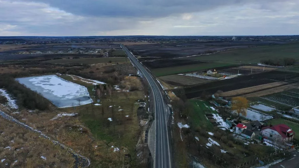 Показали з висоти, як відремонтували Шистівську об'їзну поблизу Володимира 9