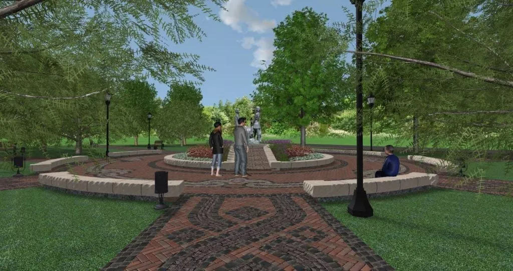 У володимирському сквері Героїв Майдану дороблять ремонтні роботи за 2,1 млн грн 1