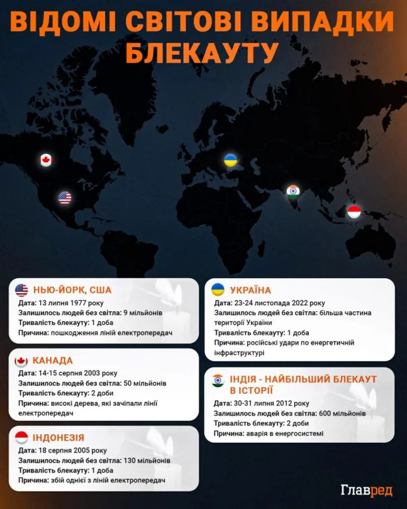 Чи можливий блекаут взимку 2025-2026 та які регіони будуть без світла найдовше 6