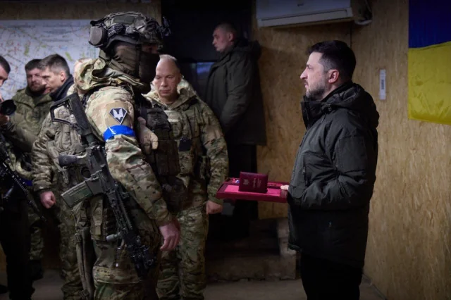 Зеленський відвідав воїнів 14 ОМБр у Куп'янську 2