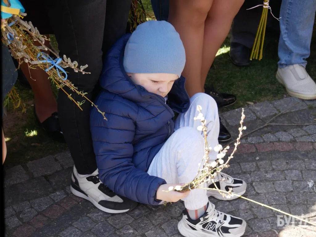 «Не я б'ю, верба б'є»: у храмі Віри, Надії, Любові та матері Софії освятили вербу 15